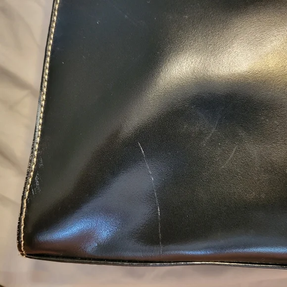 Wilson's Leather women's business tote bag in black - Picture 4 of 10